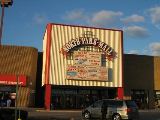 *This sign (and most of the stores listed) are no longer here, though the North Park mall building still technically exists and nostalgia.