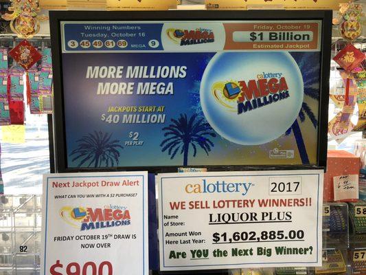 $1 billion mega millions lottery! Lol