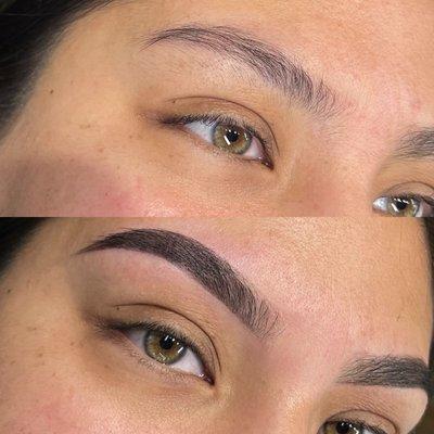 " Brow Tint + Wax" lasts 2-4 weeks