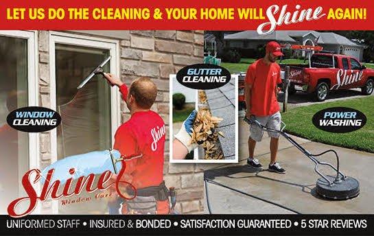 Bringing Shine through Window Cleaning, Gutter Cleaning and Pressure Washing!