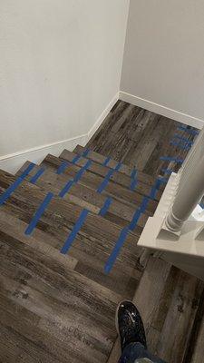 Flooring in stairs ,