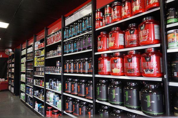 Tons of protein, pre-workouts, BCAAs. Anything and everything to help you achieve your fitness goals!