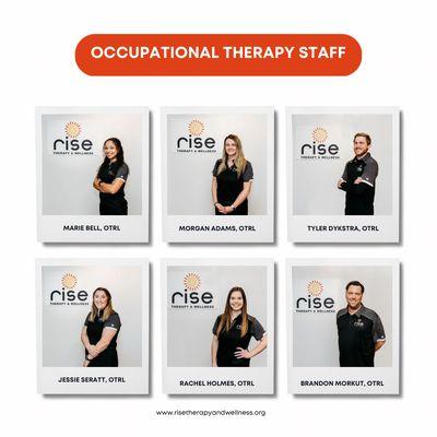 Rise occupational therapy staff - Feb 2023