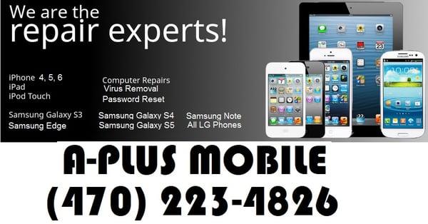 Apple, Samsung, HTC, Google, LG phone repair