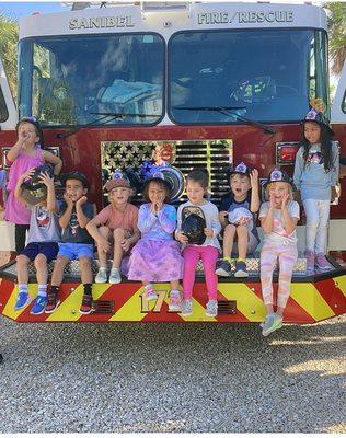 Visit from the Sanibel Fire Station