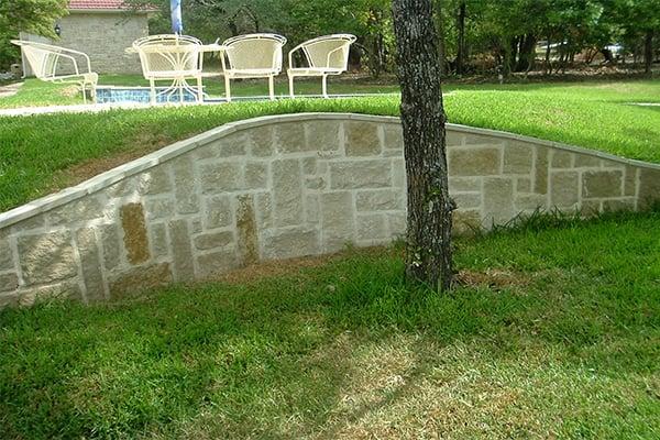 This Retaining wall in Keller TX was built by Circle D Industries. This photograph was provided by Dallas Deaver of Circle D ...