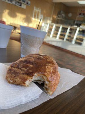 Fresh hot coffee and a cheese danish. Mmmmm