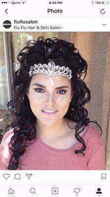 Hair and Make up for XV or Sweet Sixteen events. Quinceañera