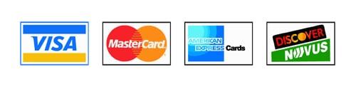 Credit cards accepted