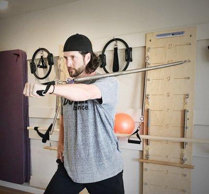 Ranger's pitcher Jason "Grill Cheese" Grilli on the Springboard