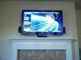 tv and speaker mounting