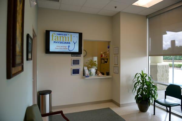 Tampa Bay Family Physicians Reception Desk