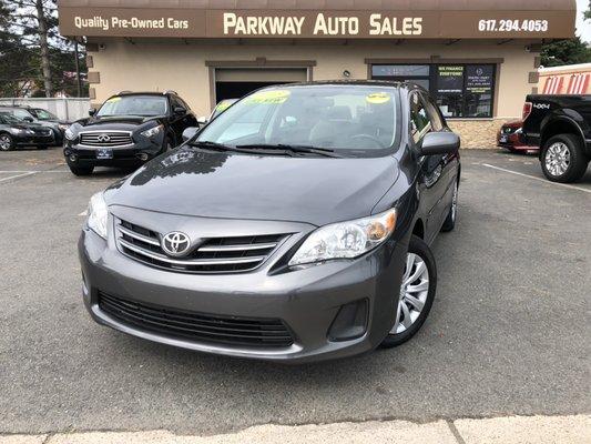 Week special 2013 Toyota Corolla LE only $10.995.00