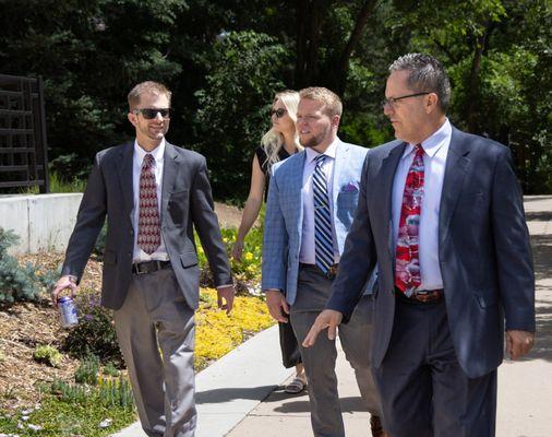 Financial Advisors Mike, Hunter and Matthew.