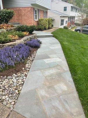 A beautiful Hardscape path done by our team! Call us at (703) 671-9574 to schedule your FREE ESTIMATE today!