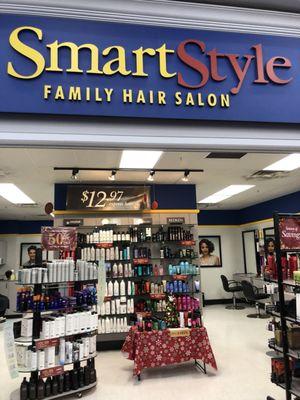 The salon is inside of the Wal-Mart Supercenter