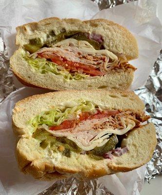 Salsalito Turkey sandwich with jalapeños