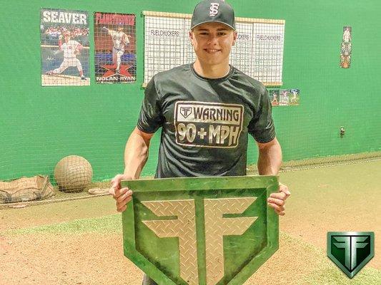 Brandon Compton joining the Fuel Factory 90 MPH Club