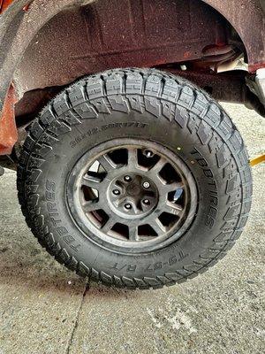 New tires from Roy's tires shop