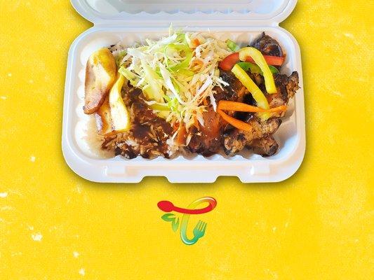 TruJam | (Small) Jerk Chicken Plate