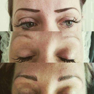 Makeup brow, natural brow, microblade brow