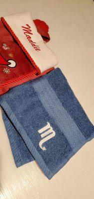 Custom Towels and stocking