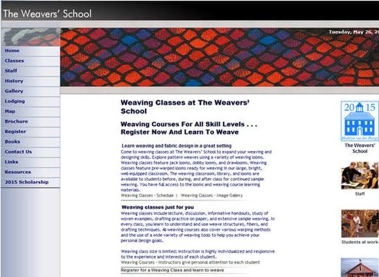 Weavers' School Website Design and SEO Services Client