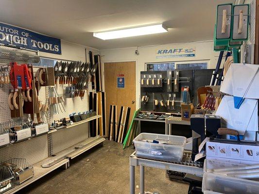 The inside of OK Hardware has a sub store names "OK Tools" here you can find all your masonry tool needs