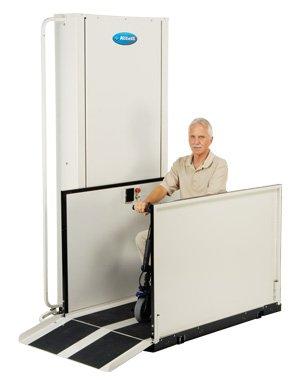 Wheelchair Elevator Lifts Vertical Platform VPL Porch Banning Beaumont Blythe Calimesa Canyon and Palm Springs Mobile Home Parks ADA