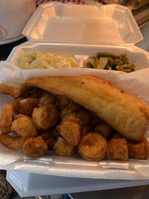 Seafood Combo Plate with Shrimp and Scallops