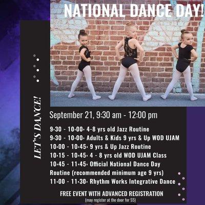 Come Celebrate National Dance Day!