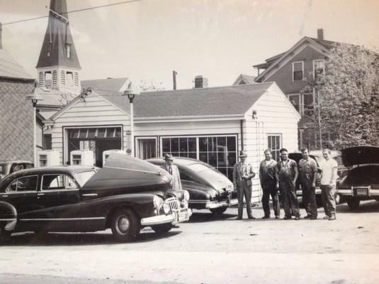 My dad, his brother and my grandfather back at the old shop.