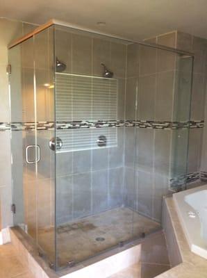 Custom Frameless Shower Enclosure