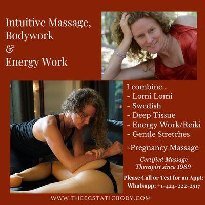 Lomi Lomi base massage with Reiki