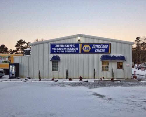 Front of shop during recent snow