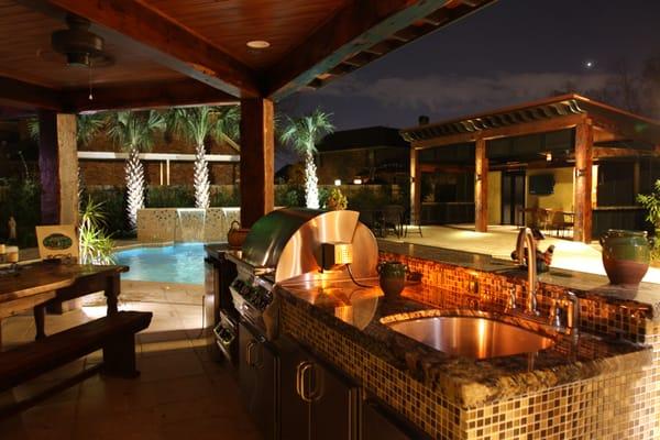 An outdoor kitchen can take your entertaining to the next level!