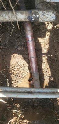 2in copper pipe repair