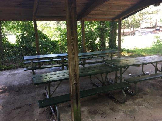 Picnic benches