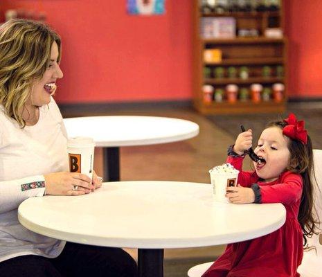 BIGGBY® has a full kid's menu of non-coffee based beverages!