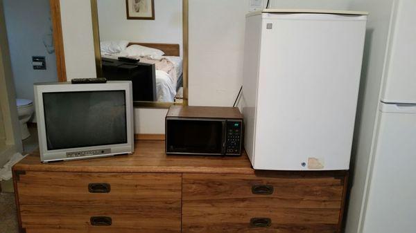 19 70's microwave and TV, AND refrigerators