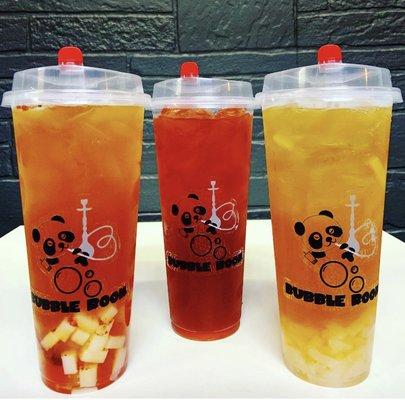 Passion Kiss W/ Rainbow Jelly - Cali Cooler - Lychee Peachy W/ Lychee