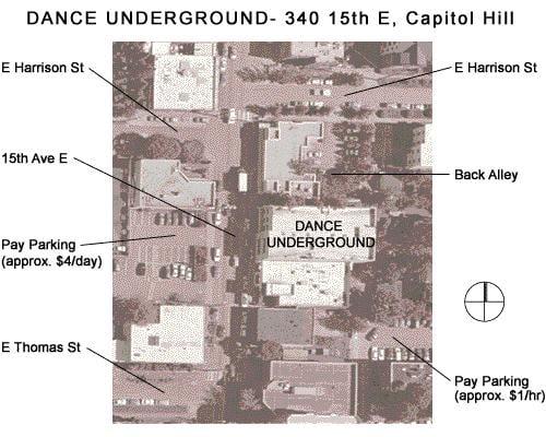 Aerial View of Dance Underground