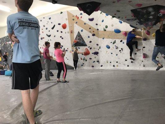 Indoor climbing