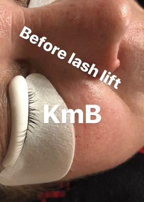 Before lash lifting