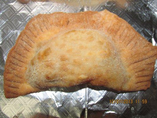 Deep fried dough filled with option of meat, veggies, seafood, or cheese