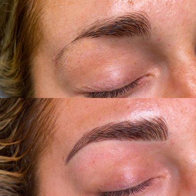 Microbladed eyebrows