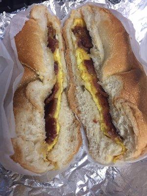 $4.50 bacon egg and cheese