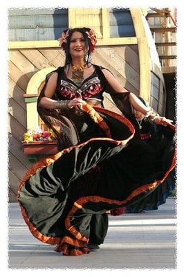 Gina Z dancing at AZ Renaissance festival.