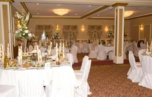 Wedding setup by Europe Banquet Hall and Catering