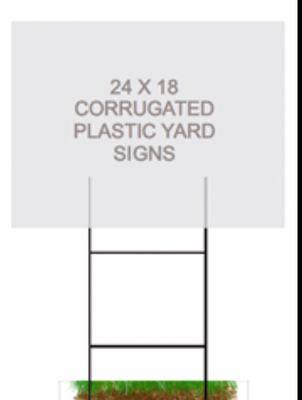 Basic or full color lawn signs